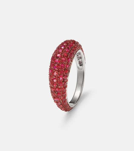 Bague Disco en or blanc 18 ct et rubis - Kamyen - Modalova