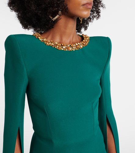 Robe longue en crêpe à ornements - Safiyaa - Modalova