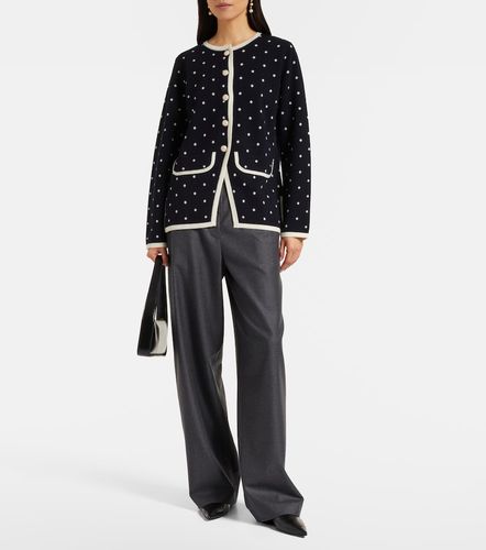 Cardigan Mirja en laine mélangée à pois - Rixo - Modalova
