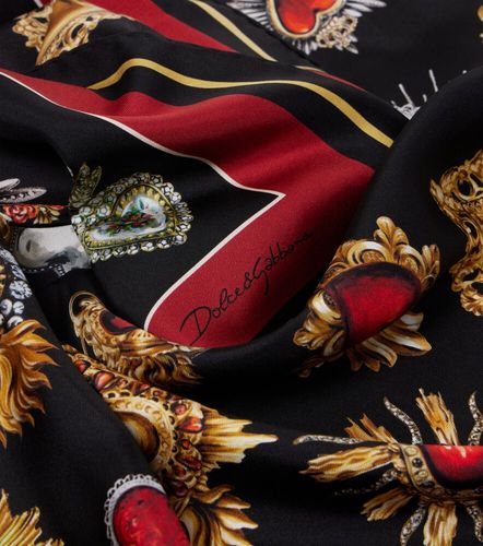 Foulard imprimé en soie - Dolce&Gabbana - Modalova