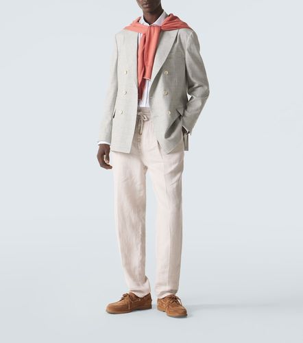 Pantalon tapered en lin - Brunello Cucinelli - Modalova