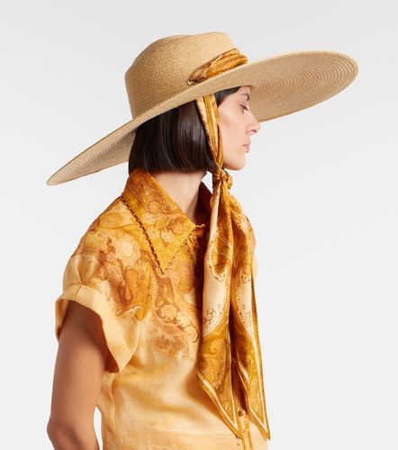 Chapeau en raphia et soie - Zimmermann - Modalova