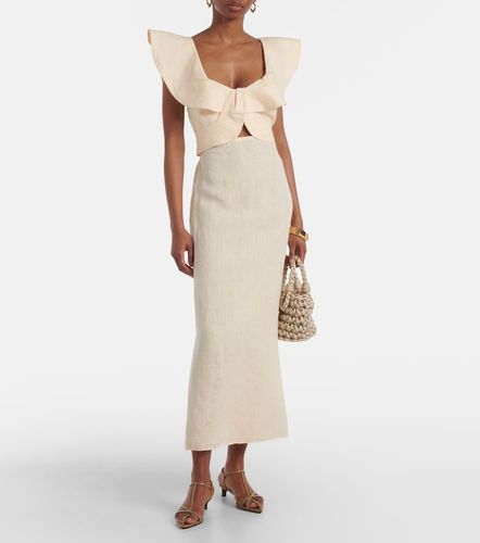 Johanna Ortiz Robe midi en lin - Johanna Ortiz - Modalova