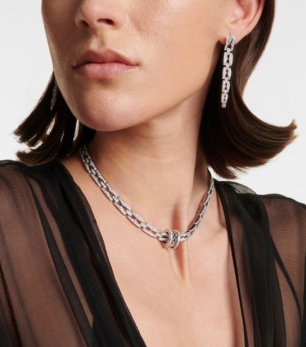 Boucles d'oreilles B.zero1 en or blanc 18 ct et diamants - Bvlgari - Modalova