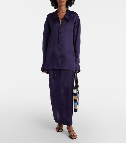 Jupe longue Chenton en organza de soie - Khaite - Modalova
