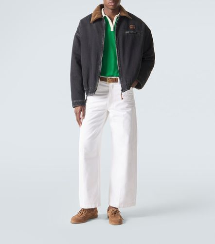 Veste blouson en jean et velours côtelé - Miu Miu - Modalova