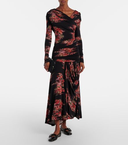 Ganni Robe longue à fleurs - Ganni - Modalova