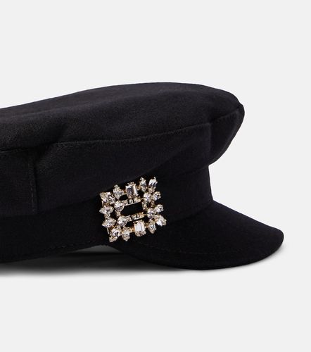 Chapeau en laine mélangée à ornement - Roger Vivier - Modalova