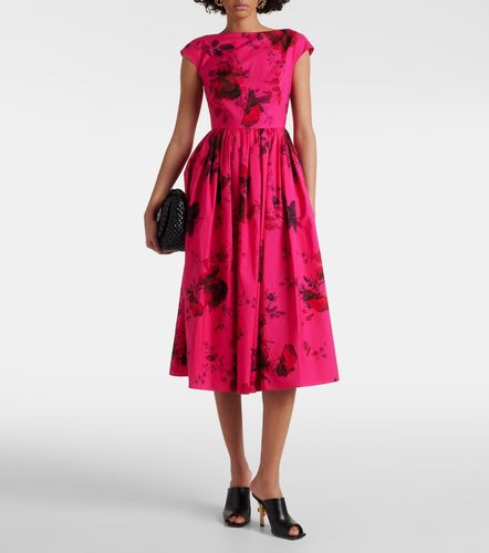 Erdem Robe midi en coton à fleurs - Erdem - Modalova