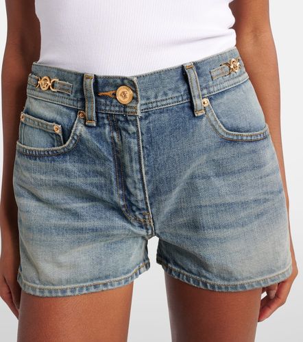 Short en jean à taille mi-haute - Versace - Modalova