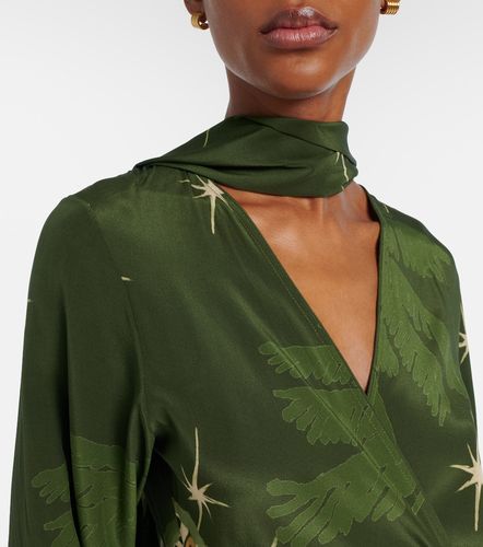 Robe midi imprimée en soie - Johanna Ortiz - Modalova