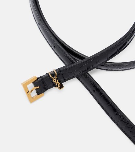 Ceinture Cassandre en cuir embossé - Saint Laurent - Modalova