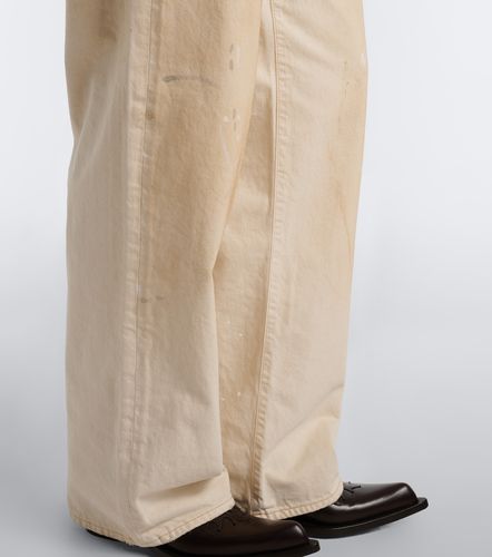 Jean wide à finitions en cuir - Acne Studios - Modalova