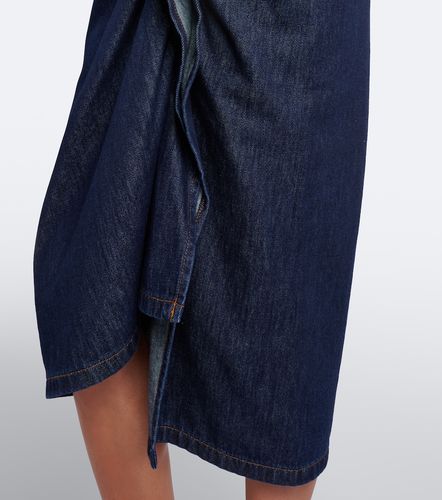 Jupe midi asymétrique en denim - Dries Van Noten - Modalova