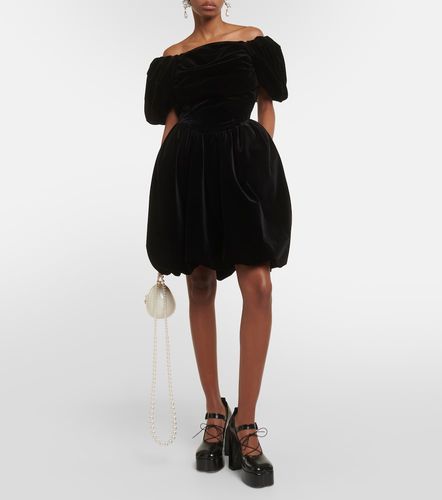 Robe en velours à encolure bardot - Simone Rocha - Modalova
