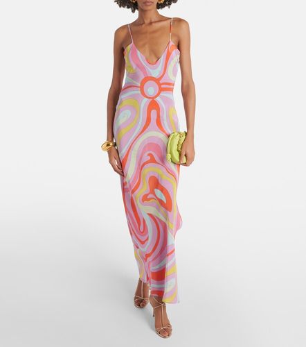 Pucci Robe longue Marmo en soie - Pucci - Modalova
