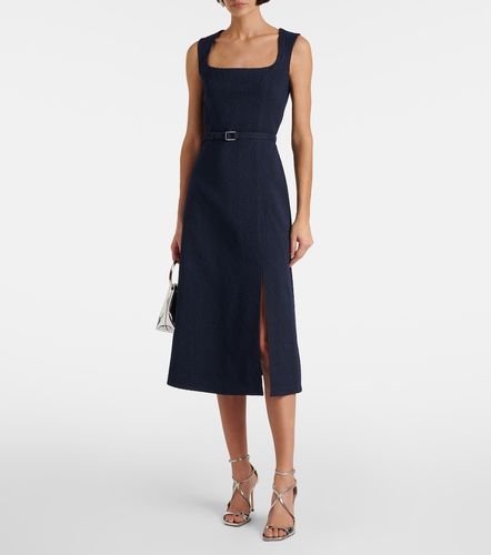 Robe midi Pinah en coton mélangé bouclé - Emilia Wickstead - Modalova