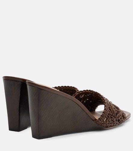 Mules compensées Ellen en cuir - Veronica Beard - Modalova