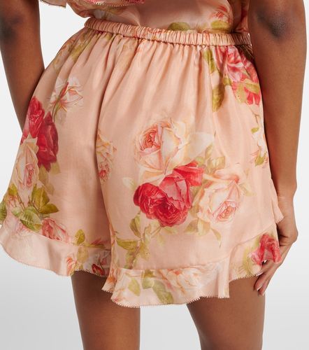 Short Roselight en soie à volants - Zimmermann - Modalova