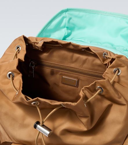 Sac à dos Large en Re-nylon et cuir - Prada - Modalova