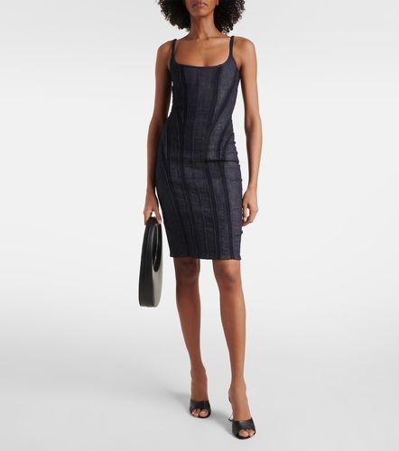 Mugler Robe bustier en jean - Mugler - Modalova