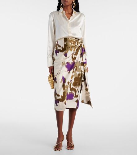 Jupe portefeuille Dritto en soie - Max Mara - Modalova