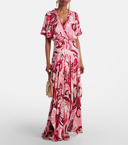 Robe longue Mabelle en satin - Poupette St Barth - Modalova