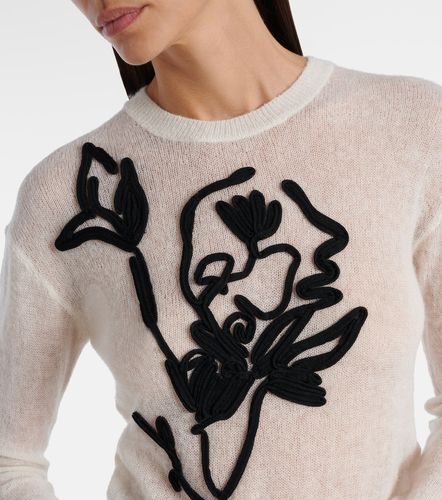 Pull brodé en alpaga et laine mélangés - Erdem - Modalova