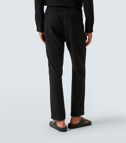 Pantalon droit rayé en coton et soie - Tom Ford - Modalova