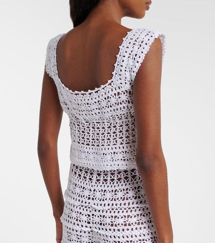 Top raccourci Deauville en crochet de coton - Anna Kosturova - Modalova