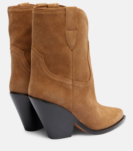 Bottines santiags Leyane en daim - Isabel Marant - Modalova