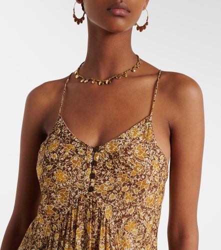 Robe longue Sabba en coton à fleurs - Marant Etoile - Modalova