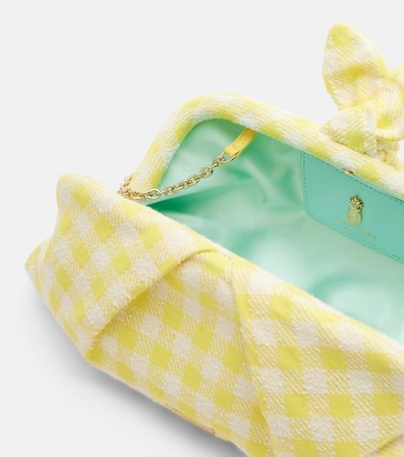 Pochette Bow Tie à carreaux vichy - Aquazzura - Modalova