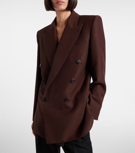 Blazer croisé en laine et mohair - Saint Laurent - Modalova