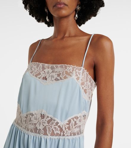 Robe midi Morris en satin à dentelle - Faithfull - Modalova
