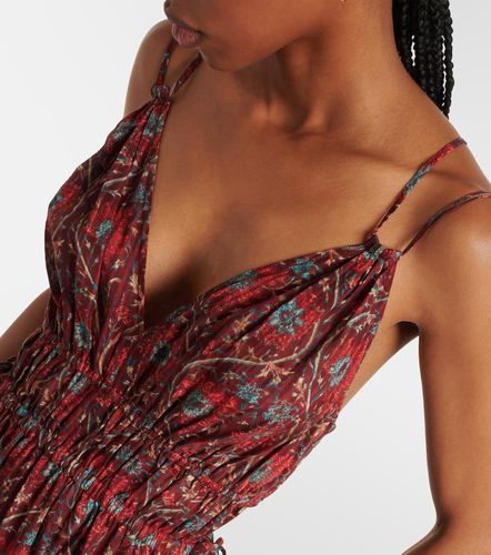 Robe midi Rosa en coton mélangé à imprimé - Ulla Johnson - Modalova