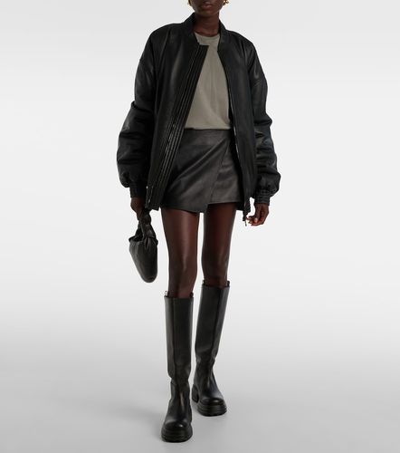 Jupe portefeuille Cleo en cuir - The Frankie Shop - Modalova