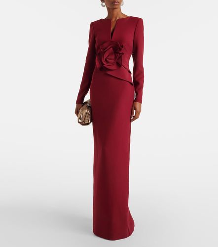 Robe en crêpe à appliqués floraux - Roland Mouret - Modalova