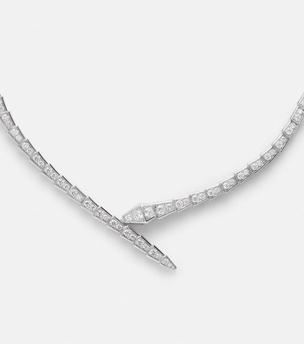 Collier Serpenti Viper en or blanc 18 ct et diamants - Bvlgari - Modalova
