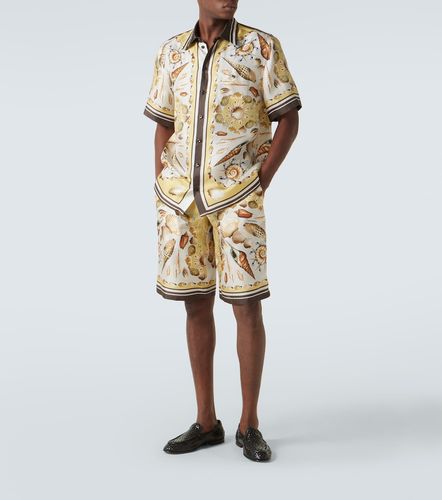 Short imprimé en soie - Dolce&Gabbana - Modalova
