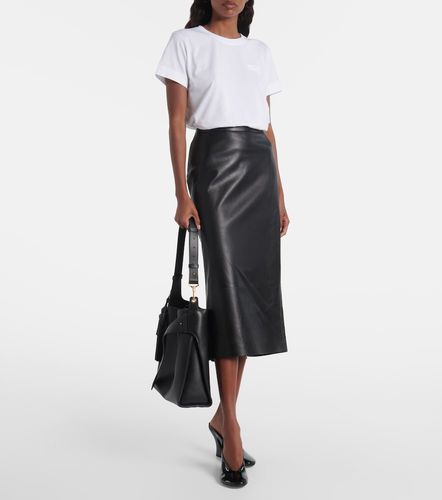 Jupe crayon à taille haute en cuir - Givenchy - Modalova