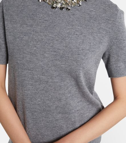 Top en laine et cachemire à ornements - Tory Burch - Modalova