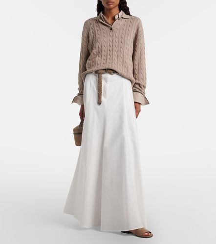 Jupe longue en mélange de coton - Brunello Cucinelli - Modalova