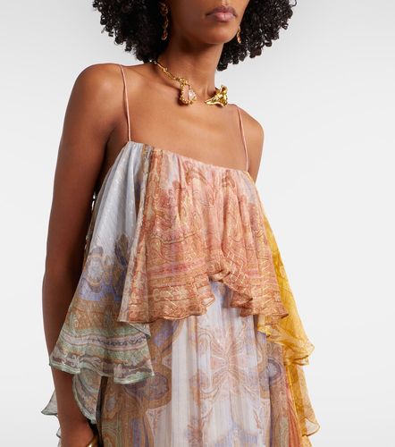 Robe longue Como en soie mélangée à motif cachemire - Zimmermann - Modalova