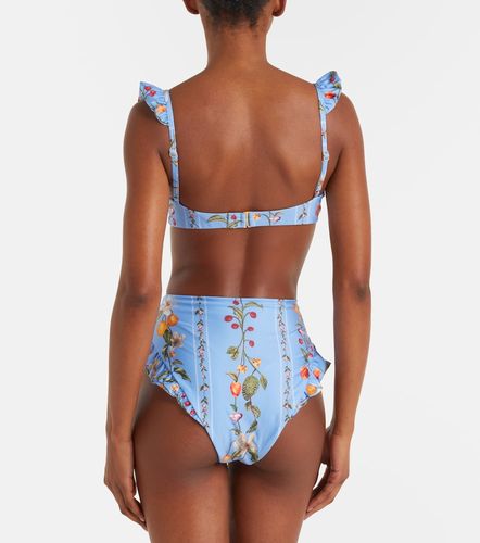 Bas de bikini Jengibre imprimé à volants - Agua by Agua Bendita - Modalova