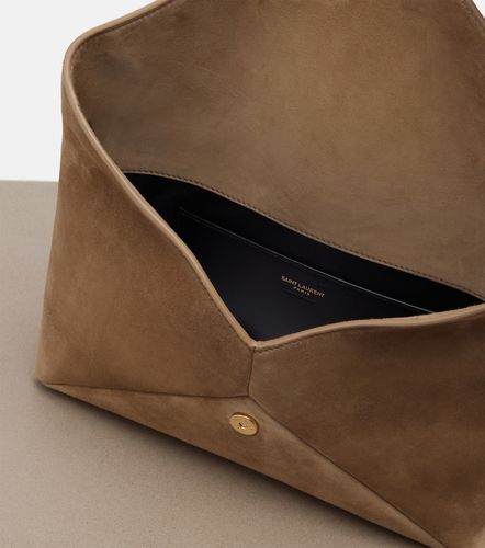 Pochette Cassandre en daim - Saint Laurent - Modalova