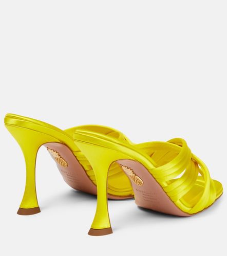 Aquazzura Mules Oahu 95 en satin - Aquazzura - Modalova