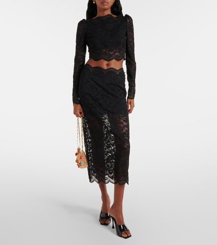 Crop top en dentelle florale - Rabanne - Modalova