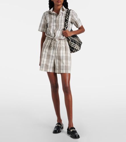 Short Check en coton - Burberry - Modalova