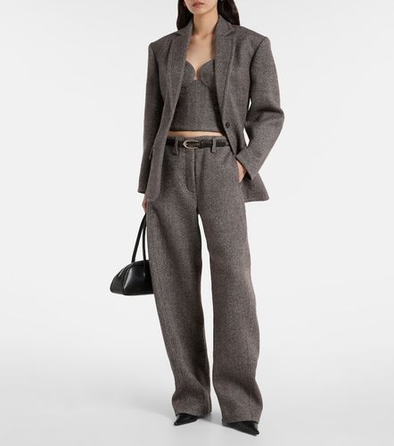 Pantalon ample à taille basse en laine mélangée - Magda Butrym - Modalova